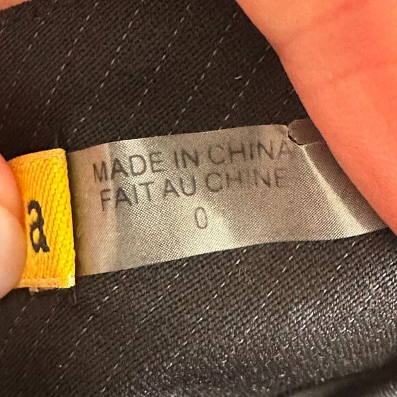 Alice + Olivia  Wool Blend Cap Sleeve Dress Size 0 Black Pinstripe Career Office - Picture 6 of 9